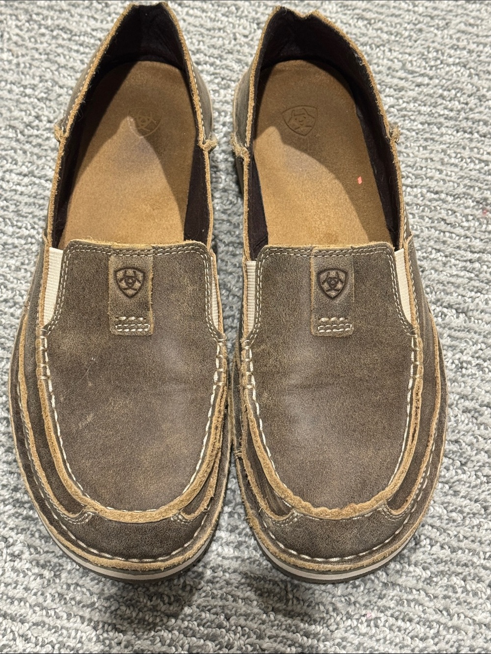 Ariat Women’s  Brown Suede Slip-On Moccasins